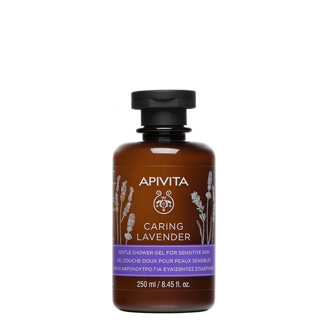 Apivita Caring Lavander Gel de Banho Suave para Pele Sensível 250ml