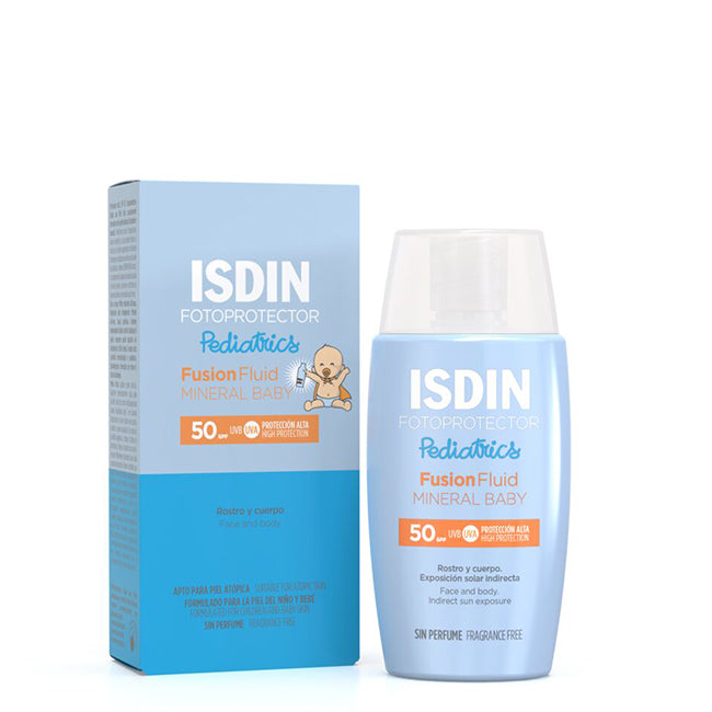 Isdin Fotoprotector Fusion Fluid Mineral Baby Pediatrics SPF50+ Fluido Solar 50ml