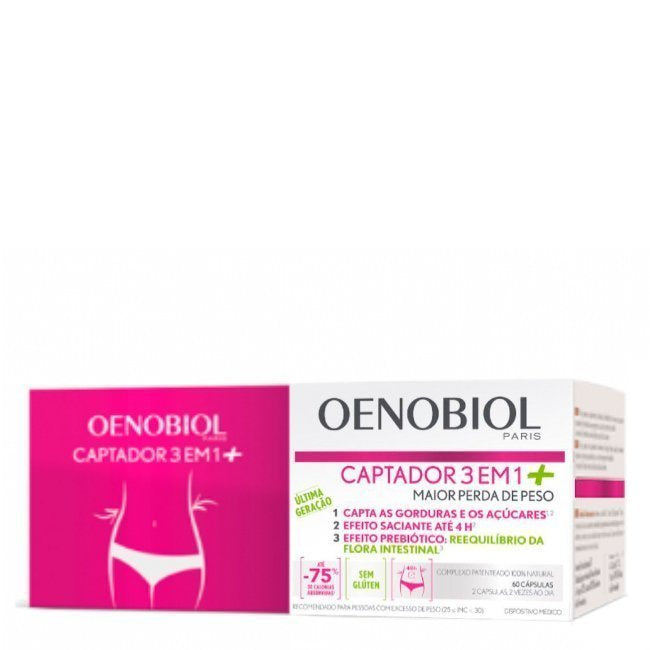 Oenobiol Captador 3-em-1 + Duo Cápsulas Preço Especial 2x60unid