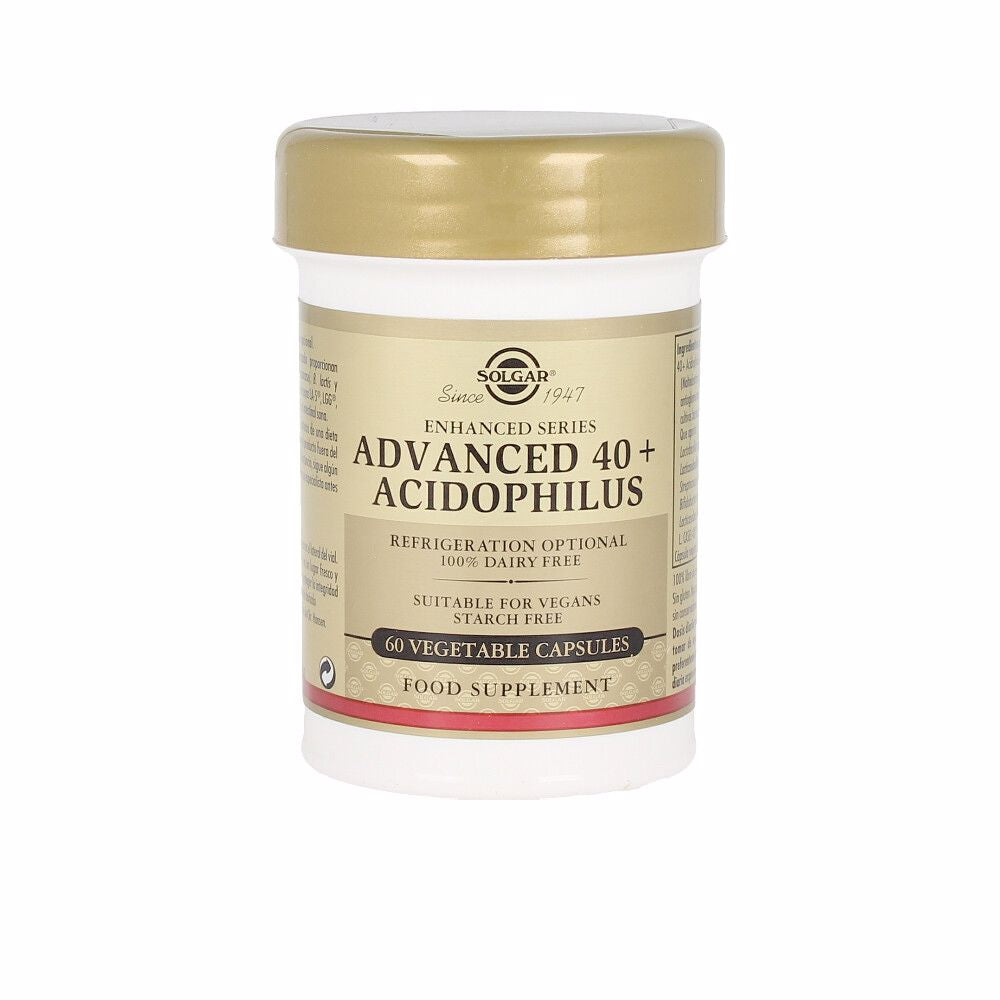 Solgar 40 PLUS Acidophilus Avançado 60 Cápsulas Vegetais