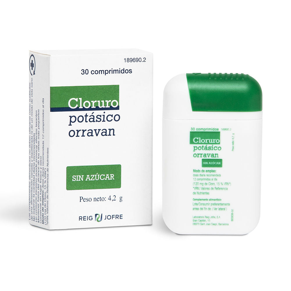 Orravan Cloreto de Potássio Sem Açúcar Comprimidos x30
