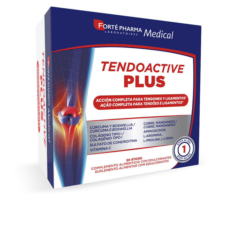 Forté Pharma TENDOACTIVE PLUS Ação Completa Tendões e Ligamentos 20 Sticks