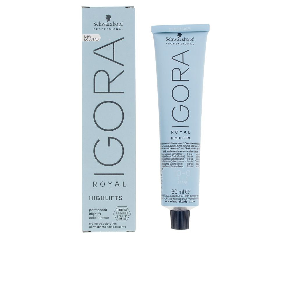 Schwarzkopf Igora Royal Highlifts Coloração Permanente Cor 10-0 60ml