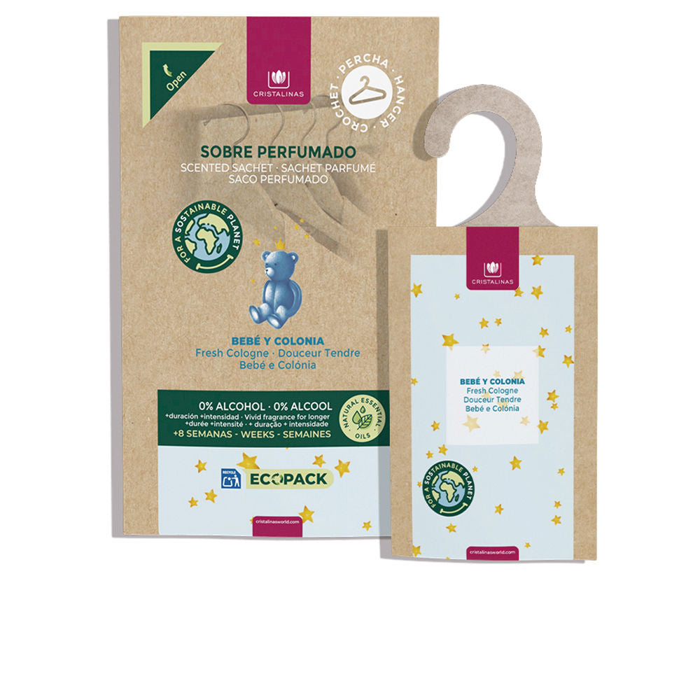 Cristalinas Ambientador Roupeiro Bebé e Colónia Ecopack 0%