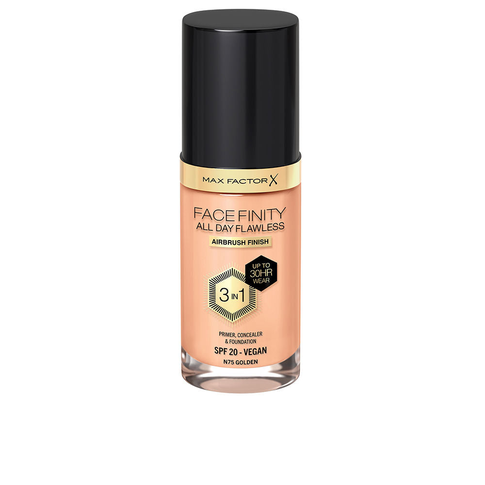 Max Factor Facefinity All Day Flawless 3 in 1 Frasco dispensador Crema N75 Golden