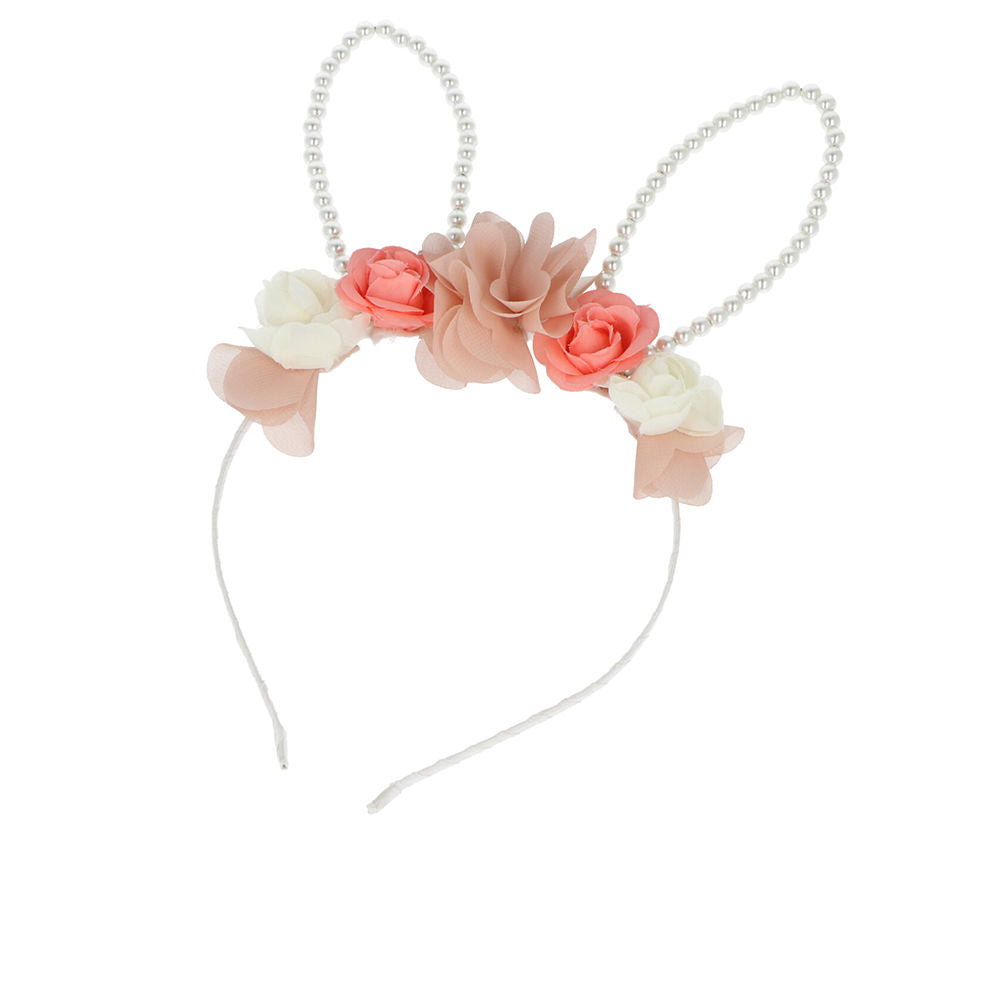Inca HEADBAND com orelhas coelho e flores 1 unidade