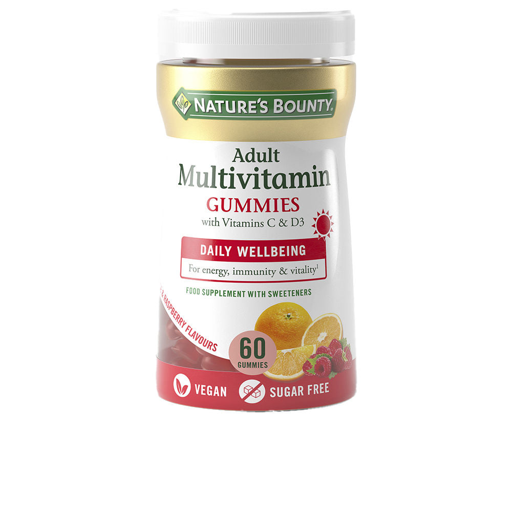 Natures Bounty Adult Multivitamin com Vitaminas B e D3 60 Gomas