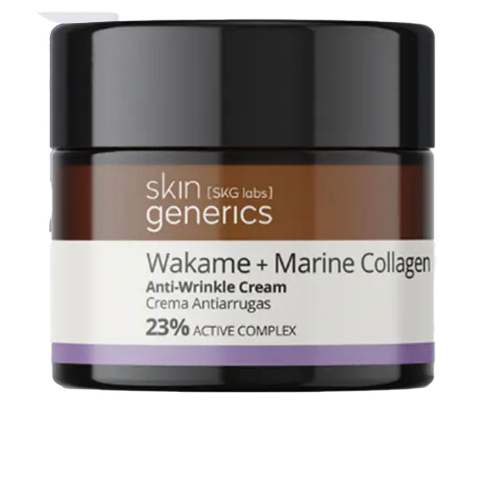 SKIN GENERICS - Crema Facial Antiarrugas con Colágeno Marino y Wakame - 50 ml - Para Pieles Maduras - Propiedades Antioxidantes - Sin Parabenos - Cruelty Free