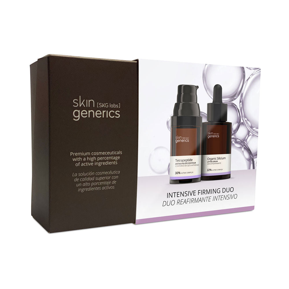 SKIN GENERICS - Pack Reafirmante Intensivo - Contorno de Ojos de 20 ml y Sérum Reafirmante de 30 ml - Para Pieles Maduras - Ayuda a Reducir las Arrugas Profundas - Efecto Botox Like - Sin Parabenos