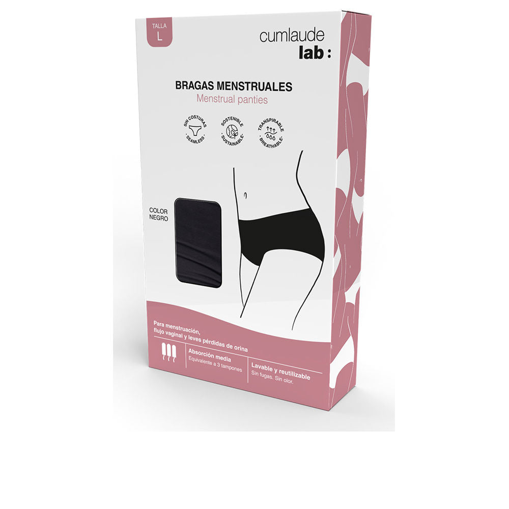 Ropa interior menstrual Cumlaude Lab, absorción media-alta, talla L