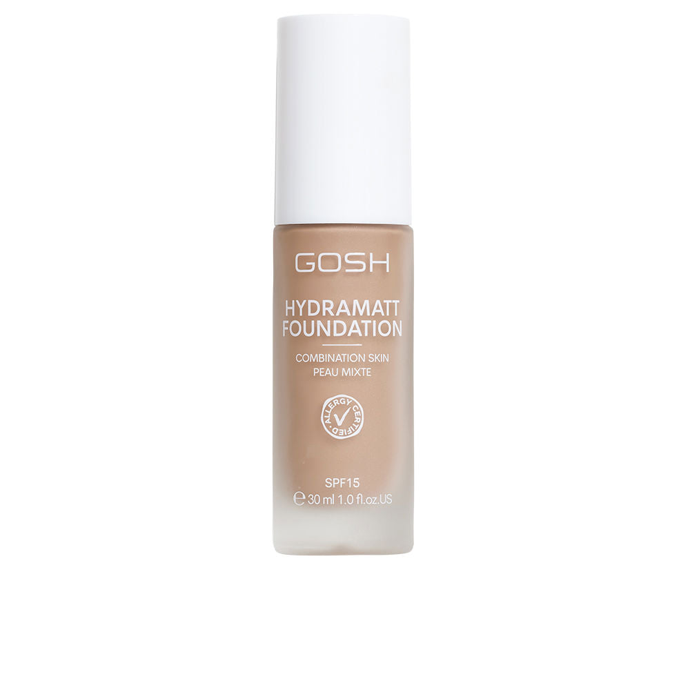 Gosh HYDRAMATT Base de Maquilhagem SPF15 #012 Médio Escuro Neutro 30 ml