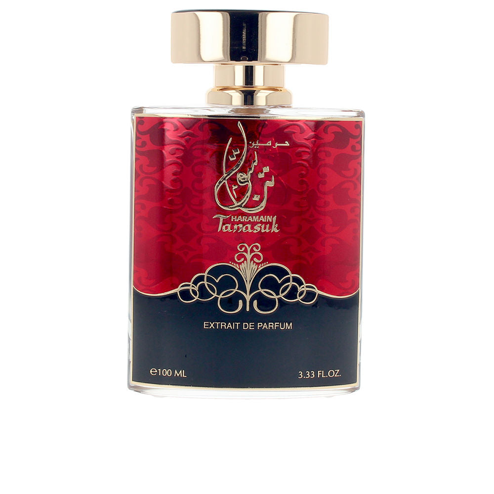 Al Haramain Tanasuk - Perfume en espray de 100 ml, perfume árabe de lujo para mujeres y hombres, aroma árabe oriental de larga duración, fragancia dulce floral con rosa, jazmín, ámbar (100 ml, floral)