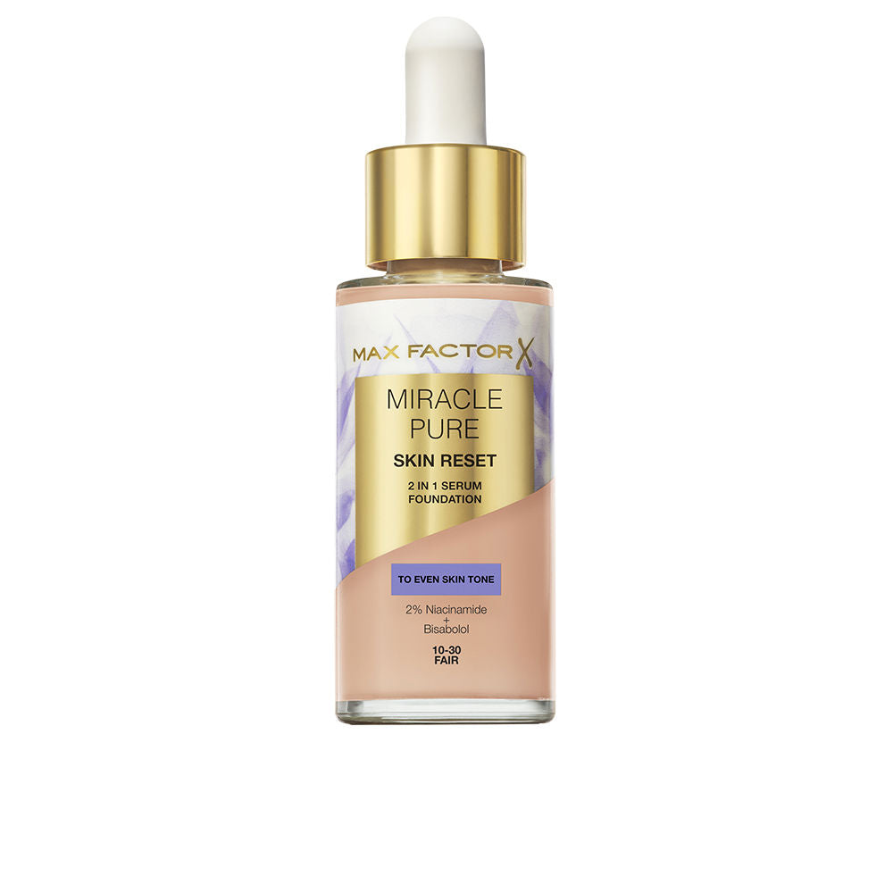Max Factor Miracle Pure 2 en 1 Suero y Base de Maquillaje Tono 10 30ml