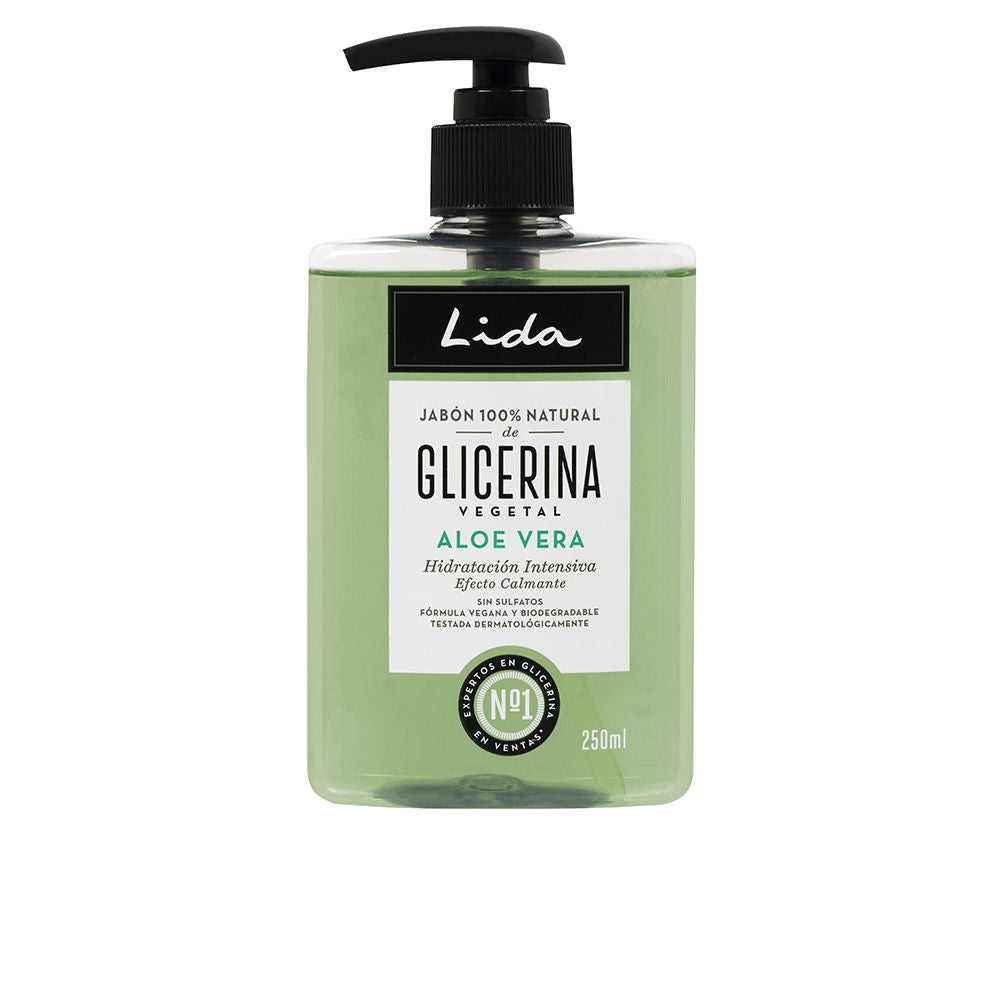 Lida 100% NATURAL sabonete para mãos com glicerina e aloé vera 250 ml