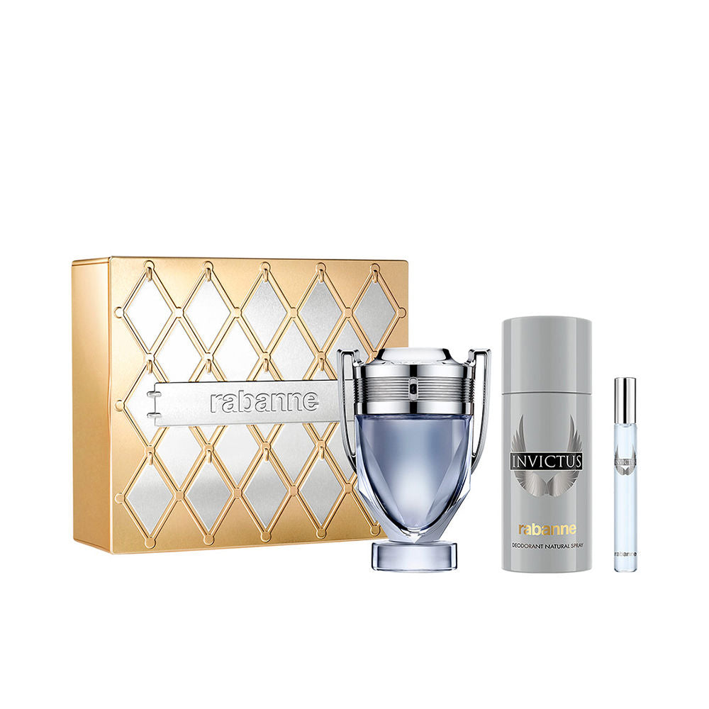Estuche Rabanne INVICTUS de 3 piezas