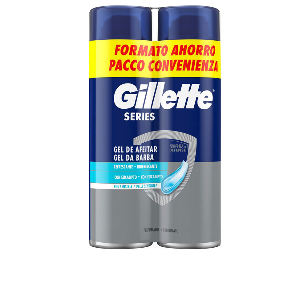 Gillette SERIES Gel de Barbear Pele Sensível 2 x 200 ml