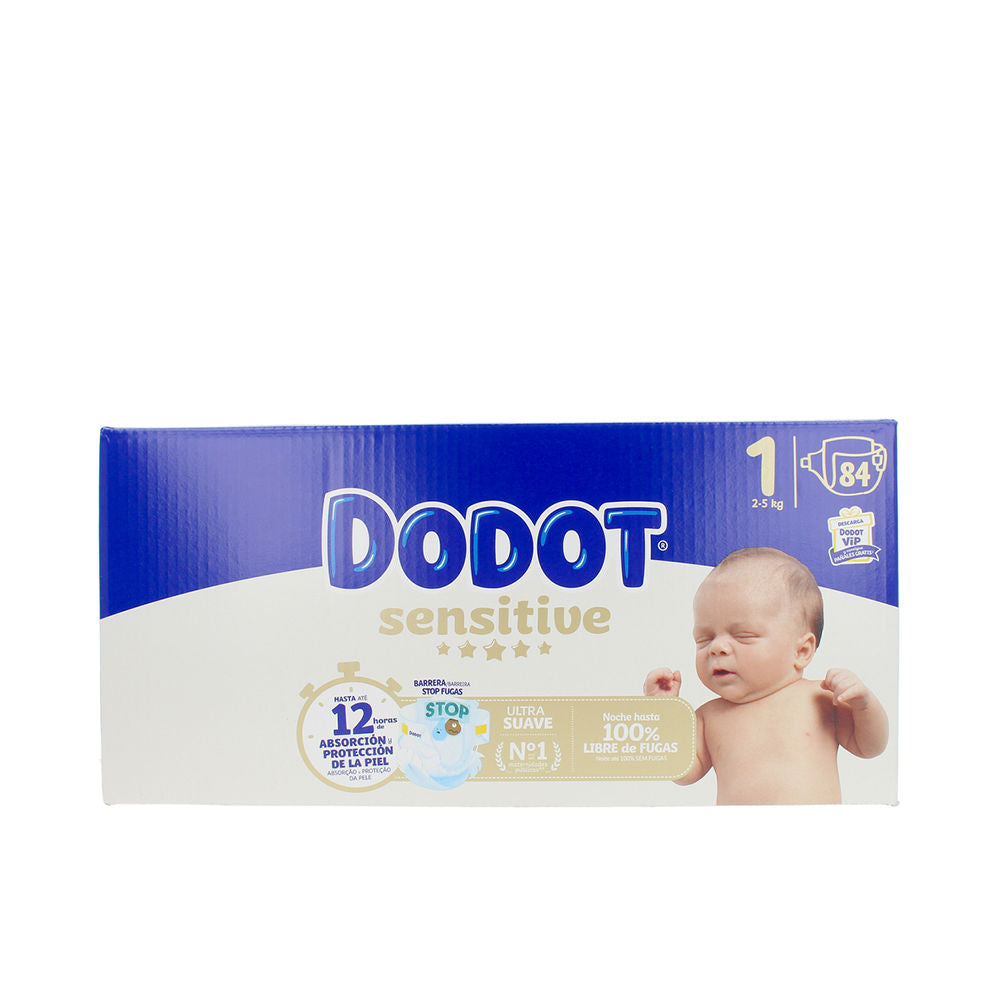 Pañales DODOT SENSITIVE RN Talla 1 2-5 kg 84 unidades