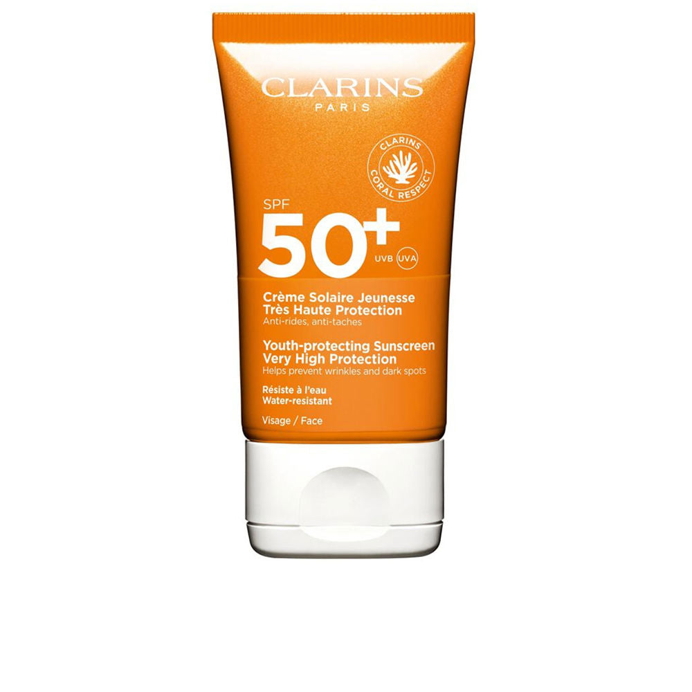 Clarins Sonnenpflege Dry Touch Gesichtcreme UVA/UVB 50+ 50 ml