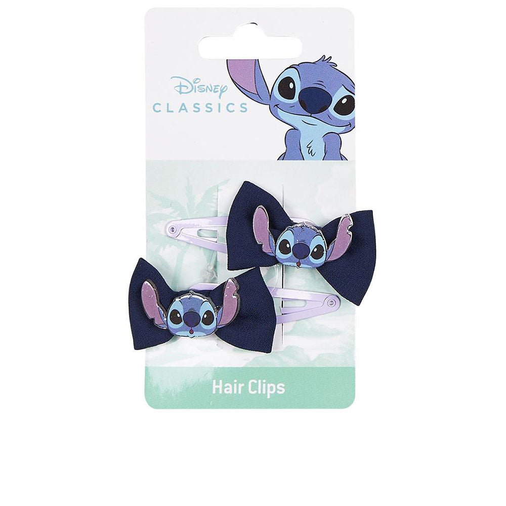 Kids & Babies Clips de Cabelo Laço Disney Stitch 2 Unidades