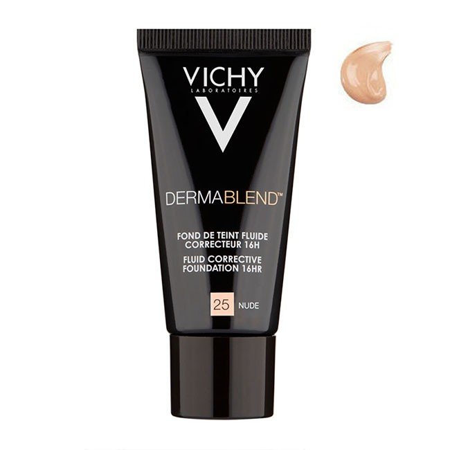 Vichy Dermablend Fond Teint Base de maquillaje fluida Color 25 Nude 30 ml