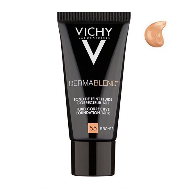 Vichy Dermablend Fond Teint Base Fluida Cor 55 Bronze 30ml