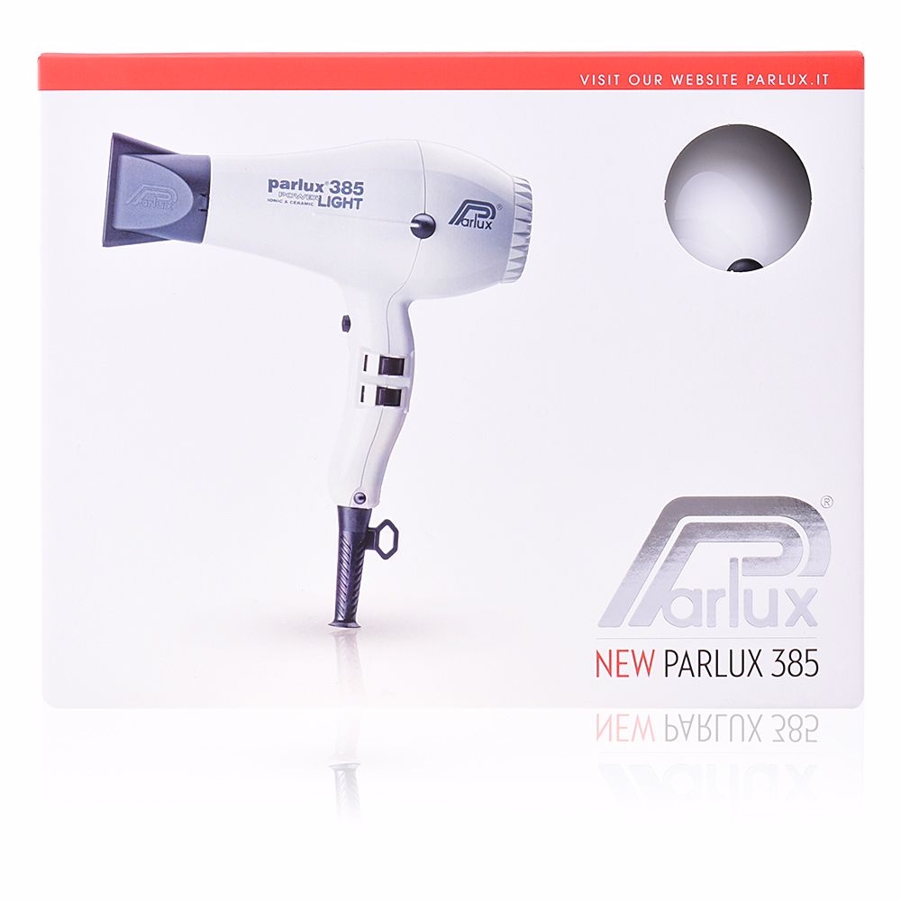 Parlux Secador de Cabelo 385 power light iónico e cerâmica branco 1 unidade