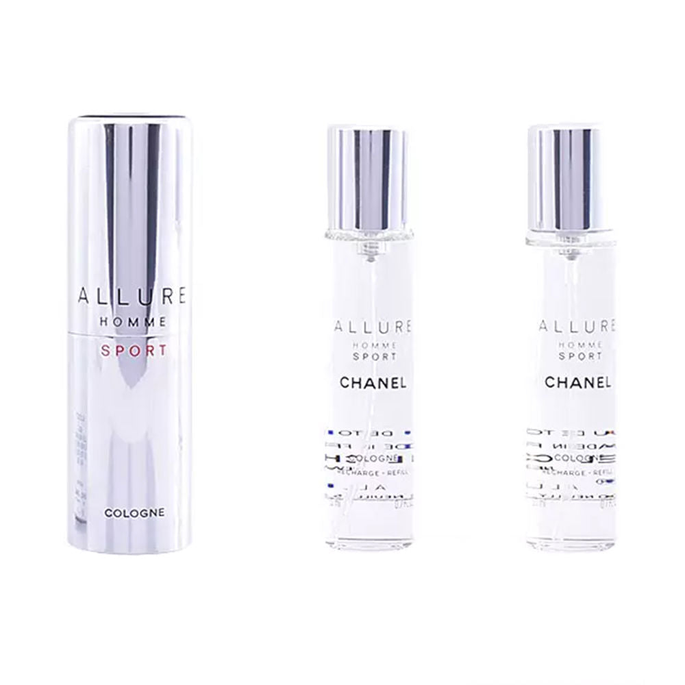 Chanel ALLURE HOMME SPORT COLOGNE spray viagem e duas recargas 3 x 20 ml