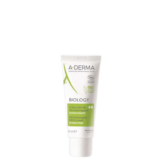 A-Derma Biology Creme Rico Hidratante Dermatológico 40ml