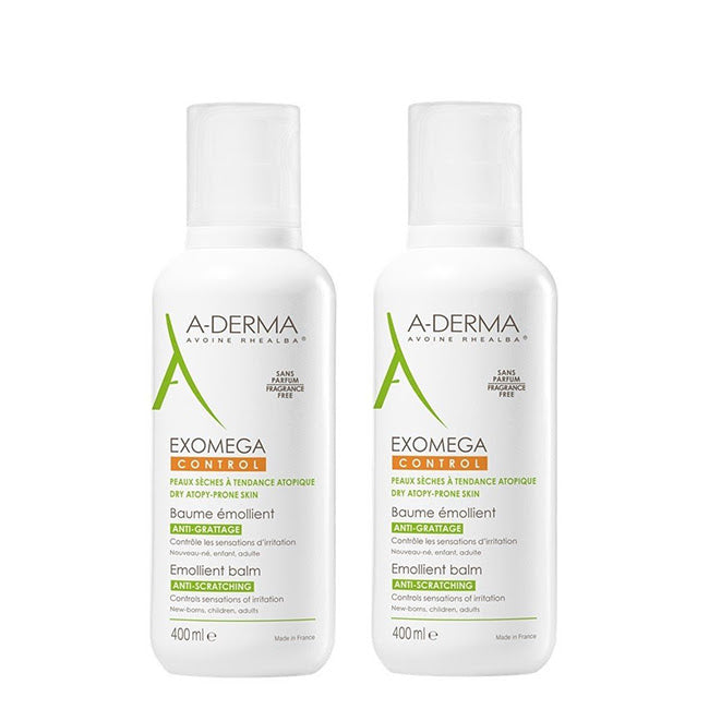 Bálsamo emoliente A-Derma Duo Exomega Control 2x400 ml