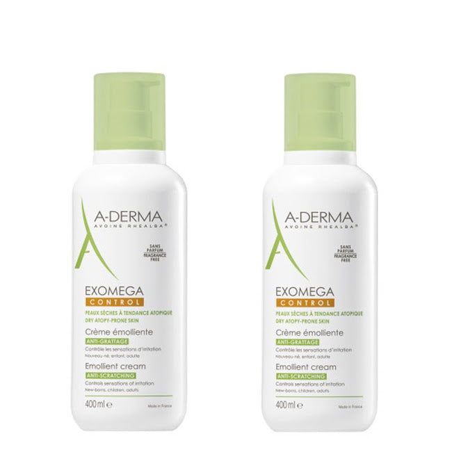 Crema emoliente A-Derma Duo Exomega Control 2x400 ml