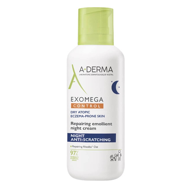 Crema de noche reparadora emoliente A-Derma Exomega Control 400 ml