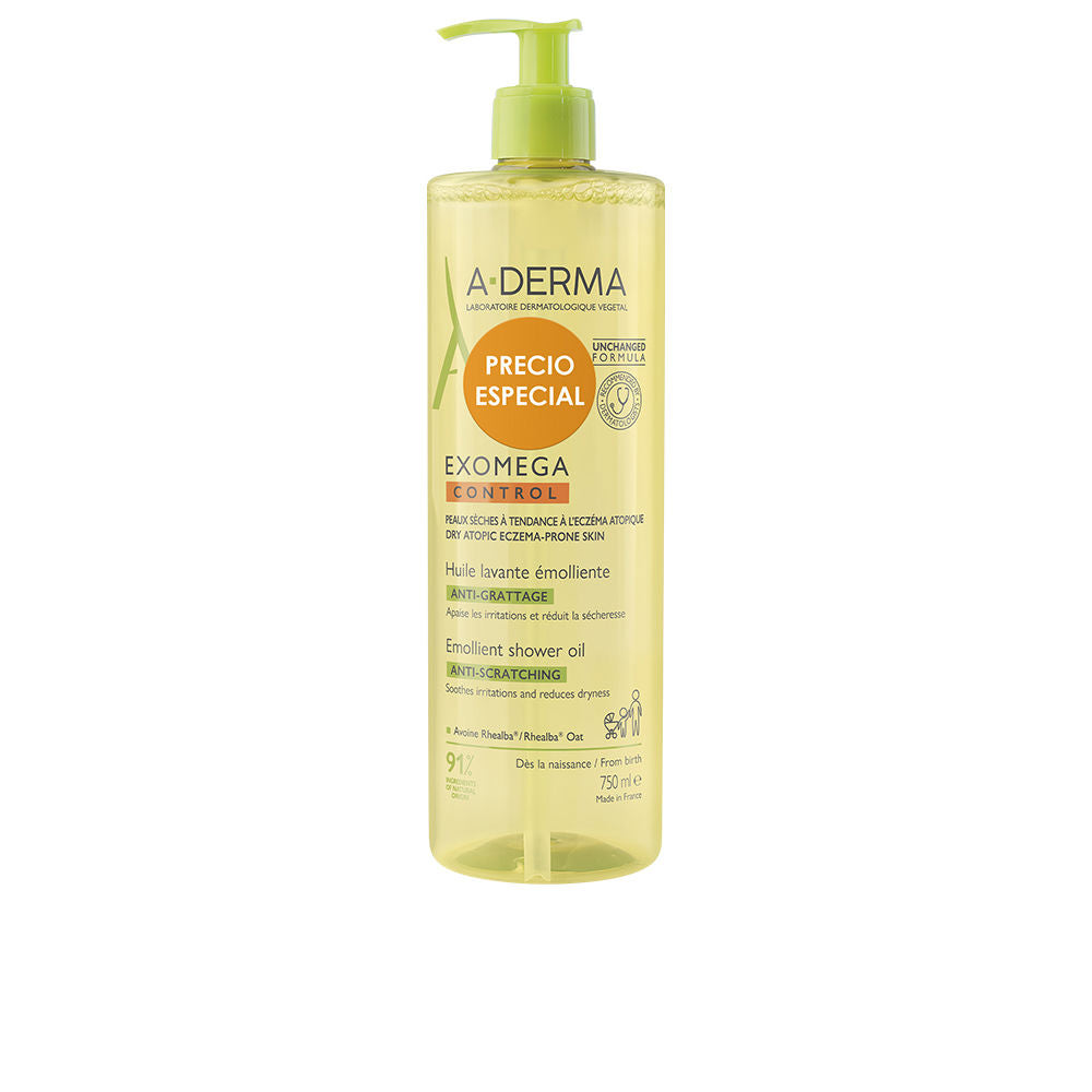 A-Derma Exomega Control Emollient Shower Oil 750ml