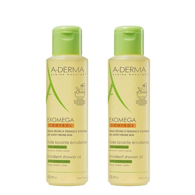 A-Derma Duo Exomega Control Óleo de Duche 2x500ml