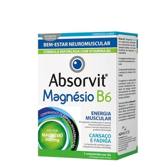 Absorvit Magnésio B6 Comprimidos x60