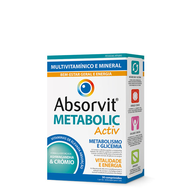Absorvit Metabolic Activ 30 Comprimidos