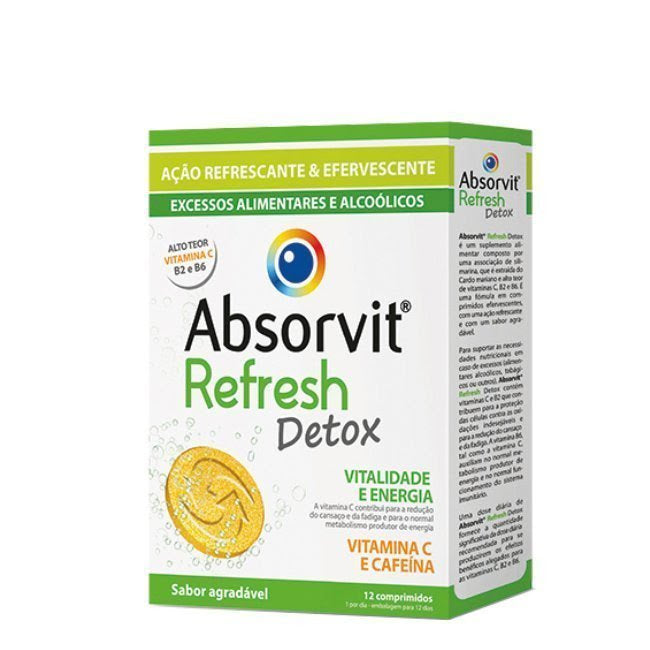 Absorvit Refresh Detox Comprimidos Efervescentes x12