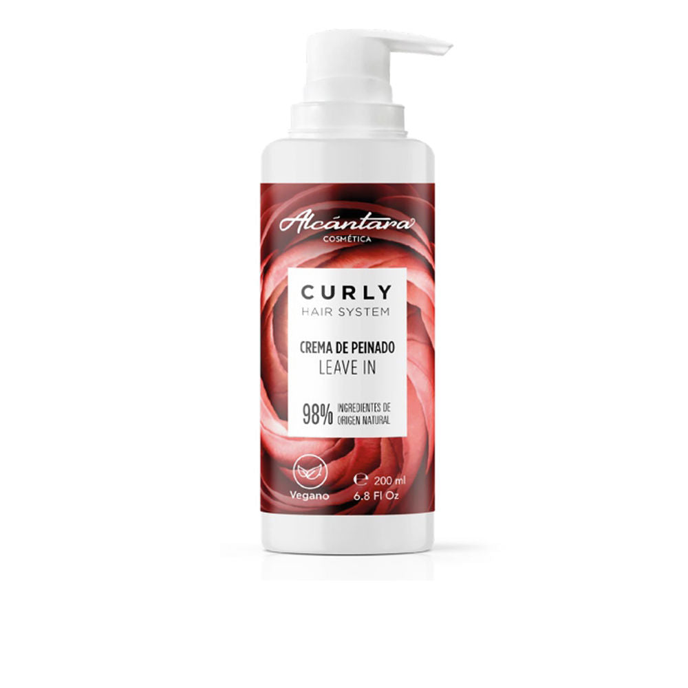 Alcantara Cosmetics Curly Hair System Creme de Pentear Sem Enxaguamento 200ml
