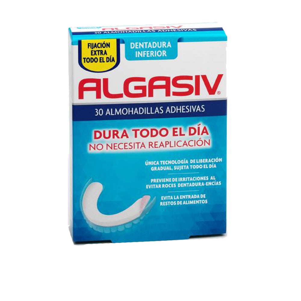 Algasiv Almohadillas Adhesivas Dentadura Inferior 30 Unidades – imagen 2