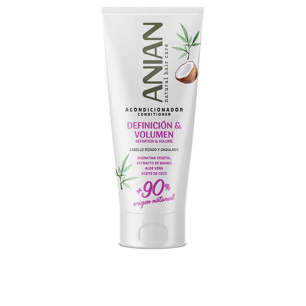 Suavizante de keratina vegetal Anian para definición y volumen, 250 ml