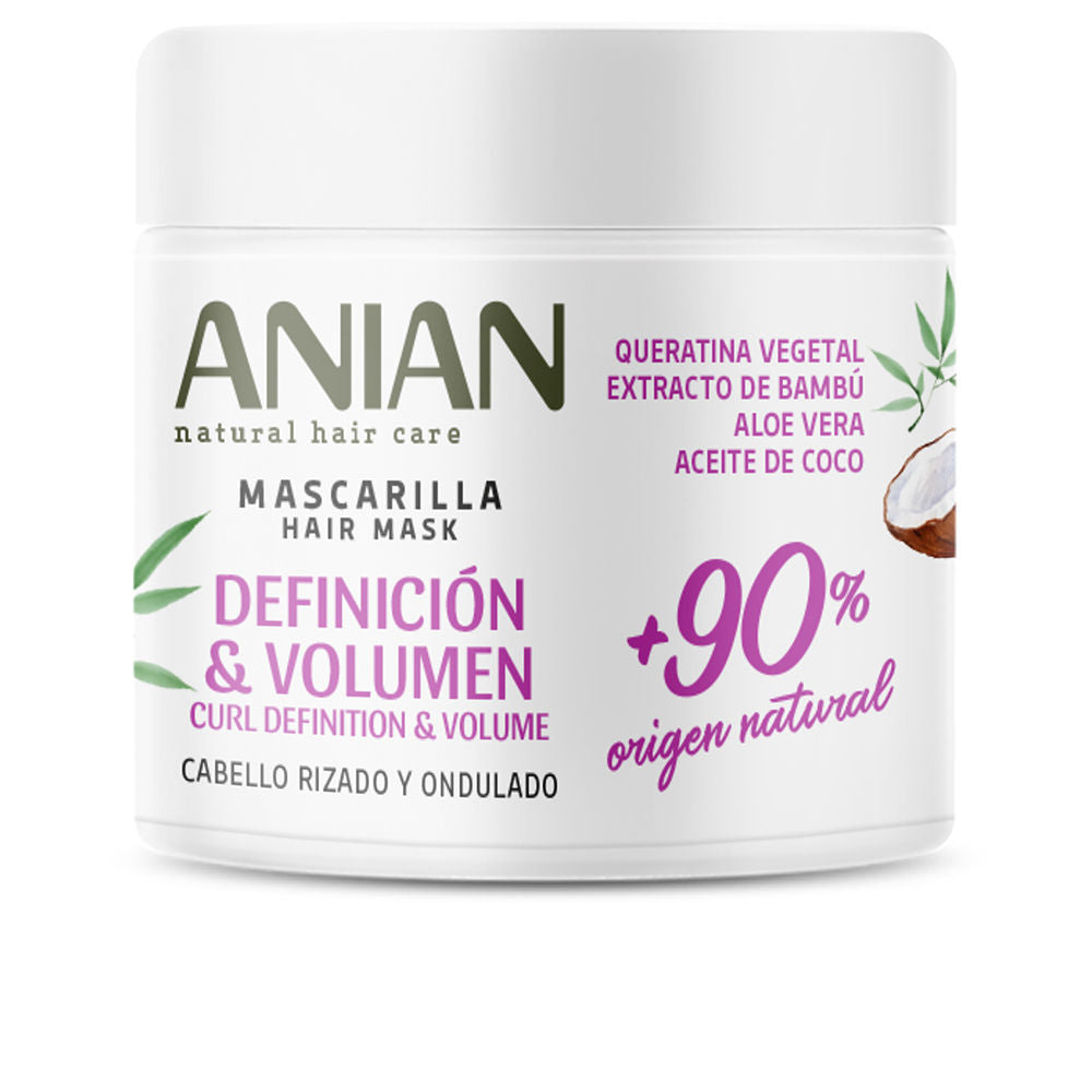 Mascarilla de Keratina Vegetal Anian para Definición y Volumen 350 ml