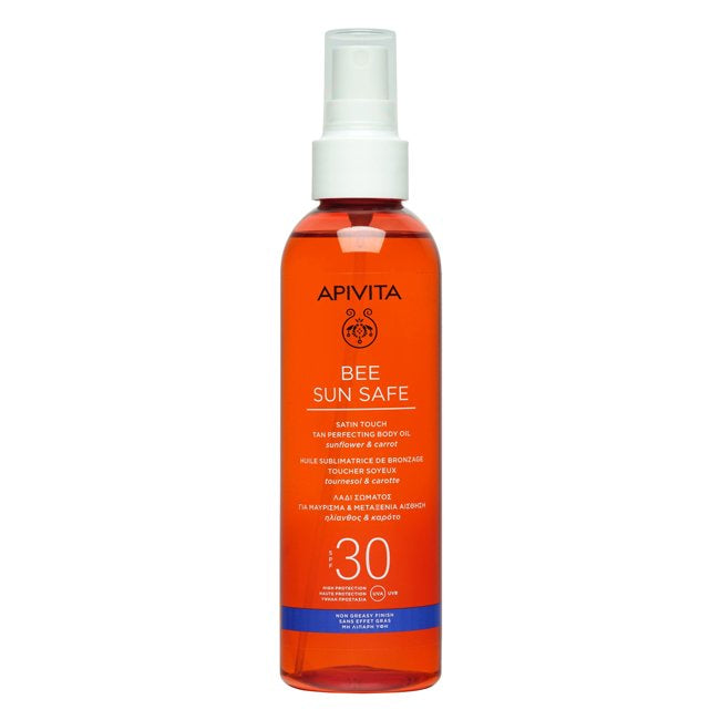 Apivita Bee Sun Safe Tan Perfecting Óleo de Corpo SPF30 200ml
