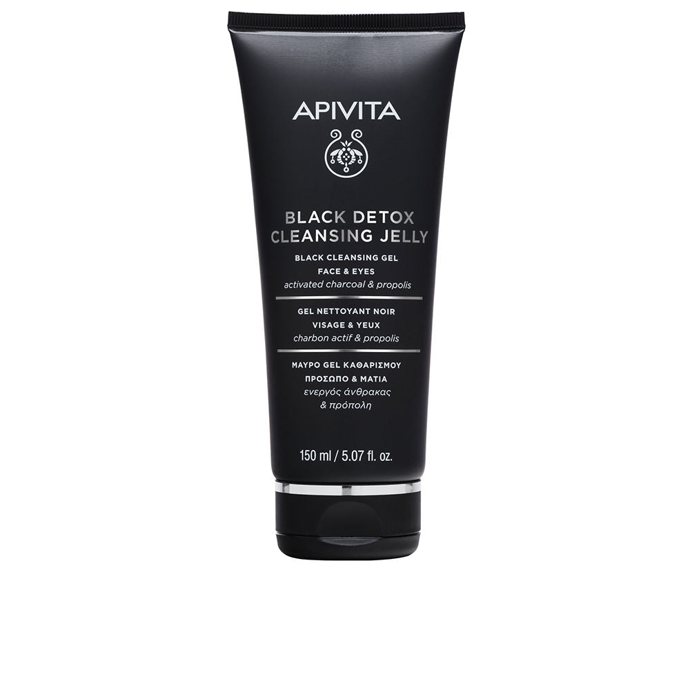 Gel limpiador desintoxicante negro Apivita 150 ml