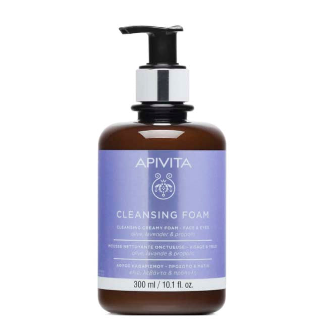 Apivita Espuma Cremosa de Limpeza Rosto e Olhos 300ml