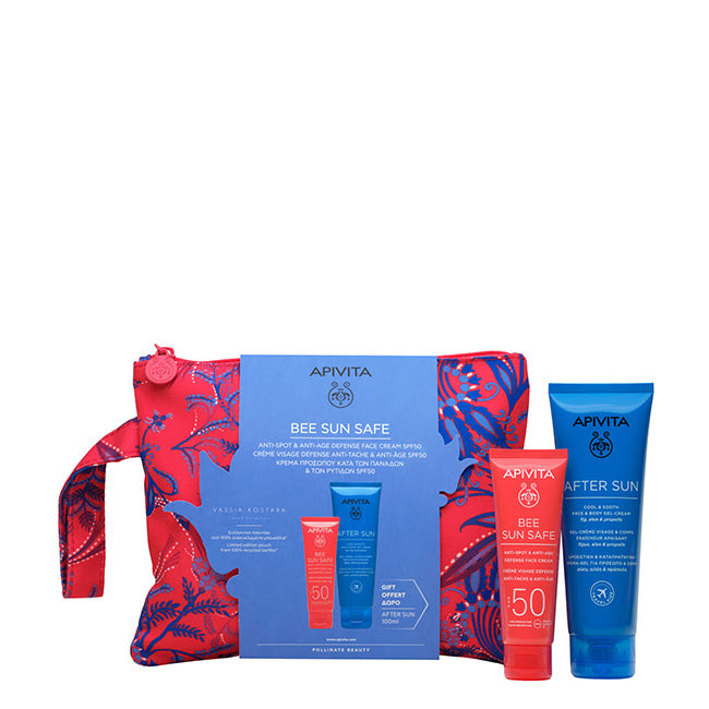Apivita Bee Sun Safe Crema Facial Antimanchas y Antiedad + After Sun