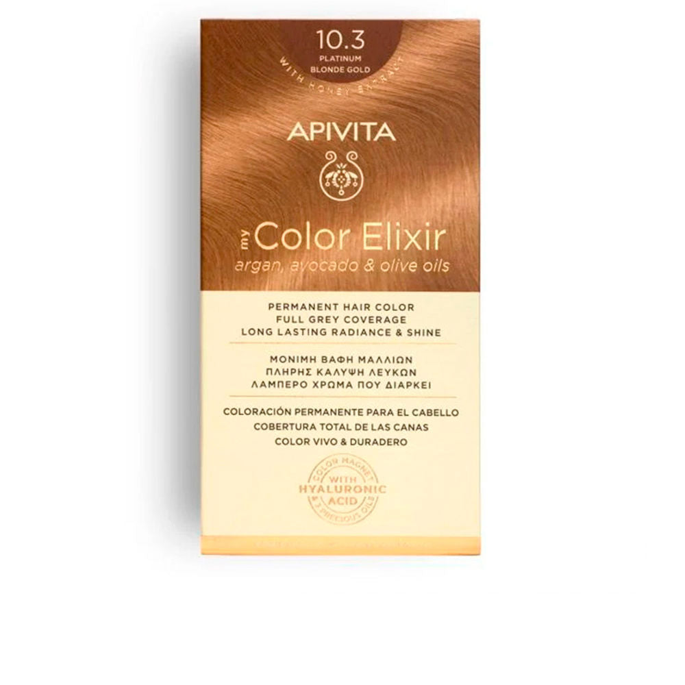 Apivita My Color Elixir Coloração Permanente 10.3 Platinum Blonde Gold