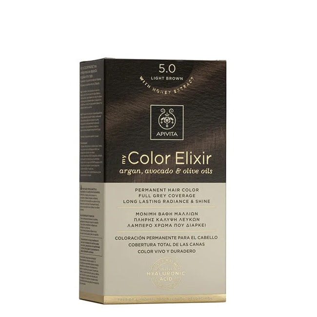 Apivita My Color Elixir Permanente Haarfarbe 5.0 Hellbraun