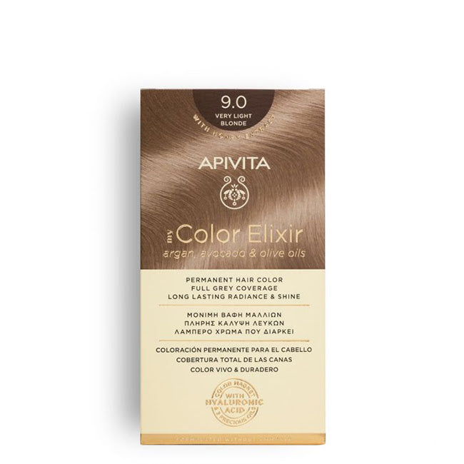 Tinte Apivita 9.0 Rubio Muy Claro/Very Light Blonde