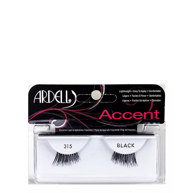 Pestañas postizas Ardell Accent Black Lashes 315 1 unidad