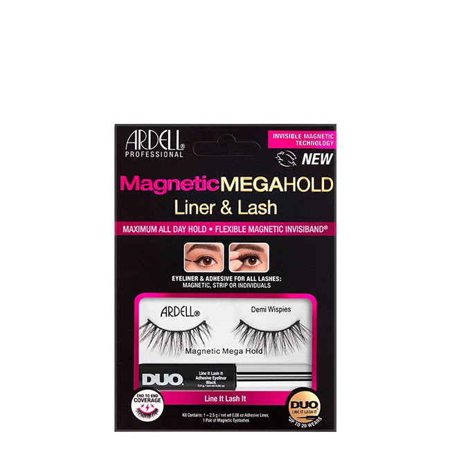 Ardell Magnetic Megahold Liner & Lash Demi Wispies Liner + Pestanas Falsas