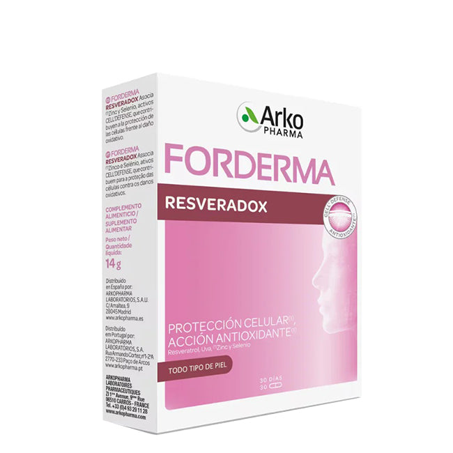 Arkopharma Forderma Resveradox Antioxidante 30 Cápsulas